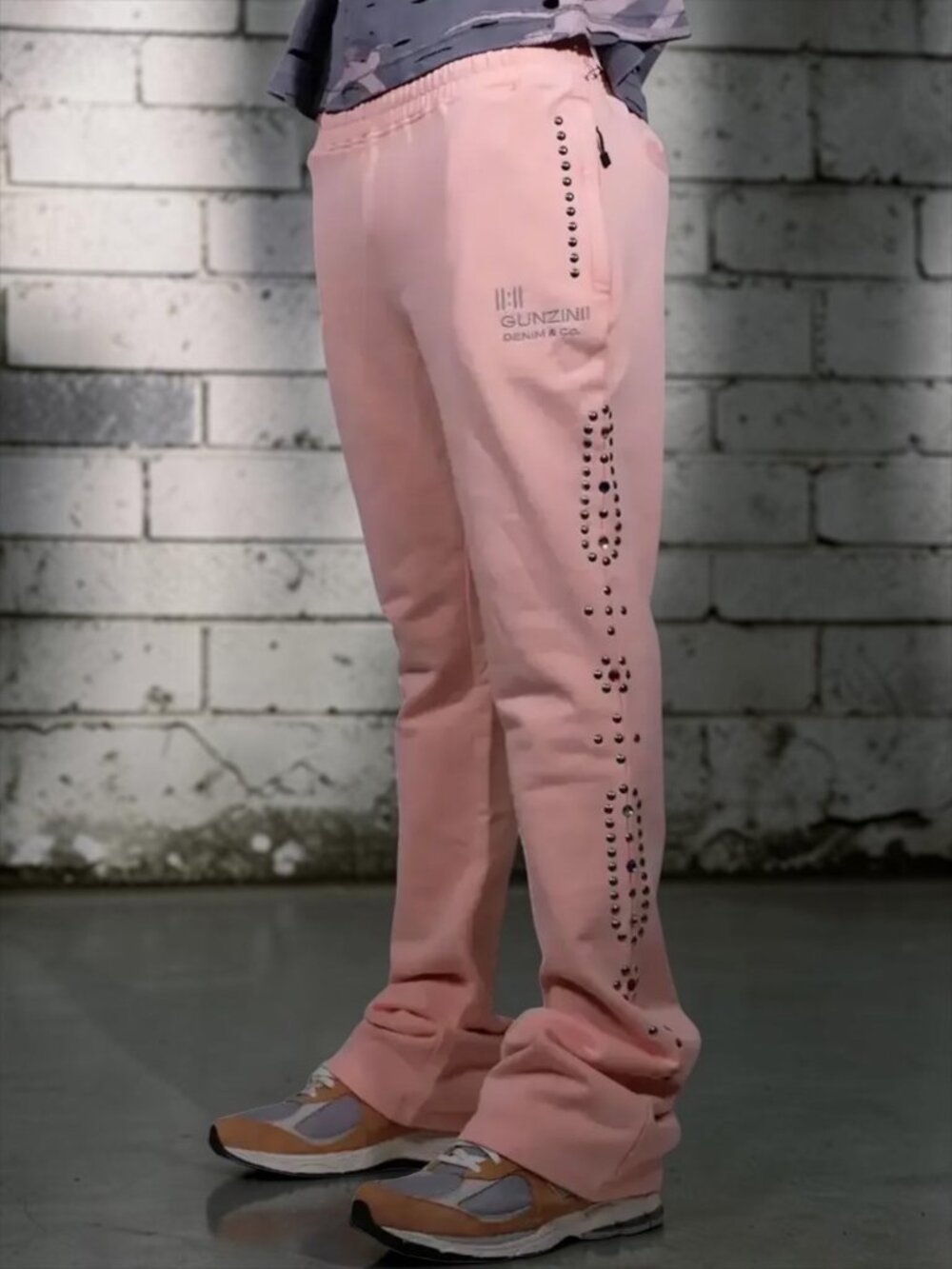 Gunzinii Men's No Love Classic Sweatpant XL Studded Streetwear